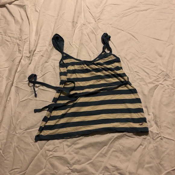 Hollister tank top - large - blue and white - Picture 1 of 3
